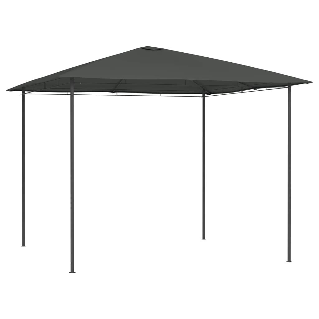 Gazebo 3x3x2.6 m Anthracite 160 g/m2