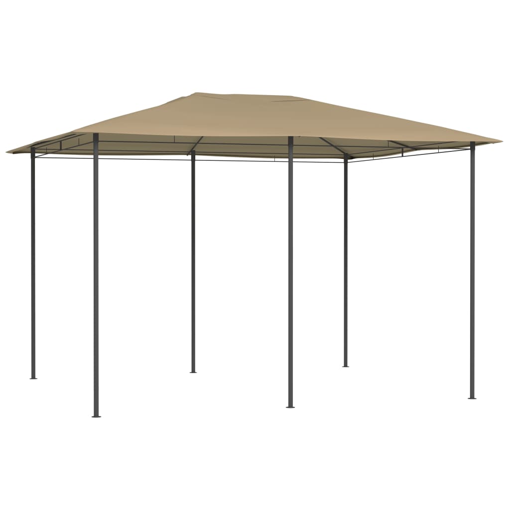 Gazebo 3x4x2.6 m Taupe 160 g/m2