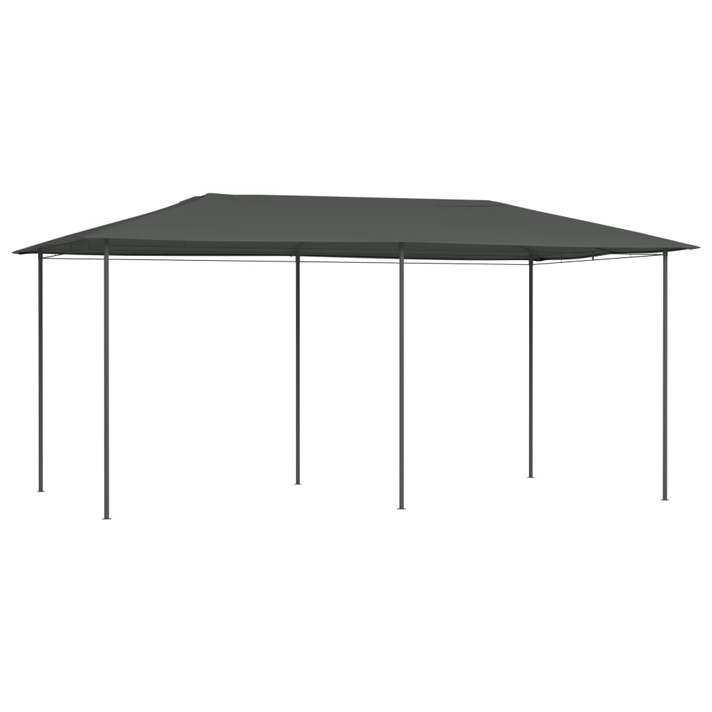 Gazebo 3x6x2.6 m Anthracite 160 g/m2