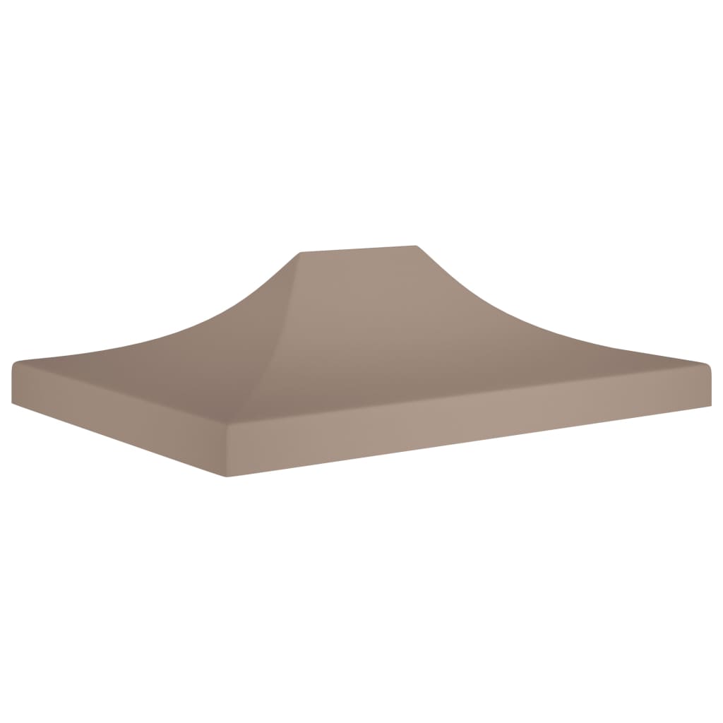 Party Tent Roof 4x3 m Taupe 270 g/m2