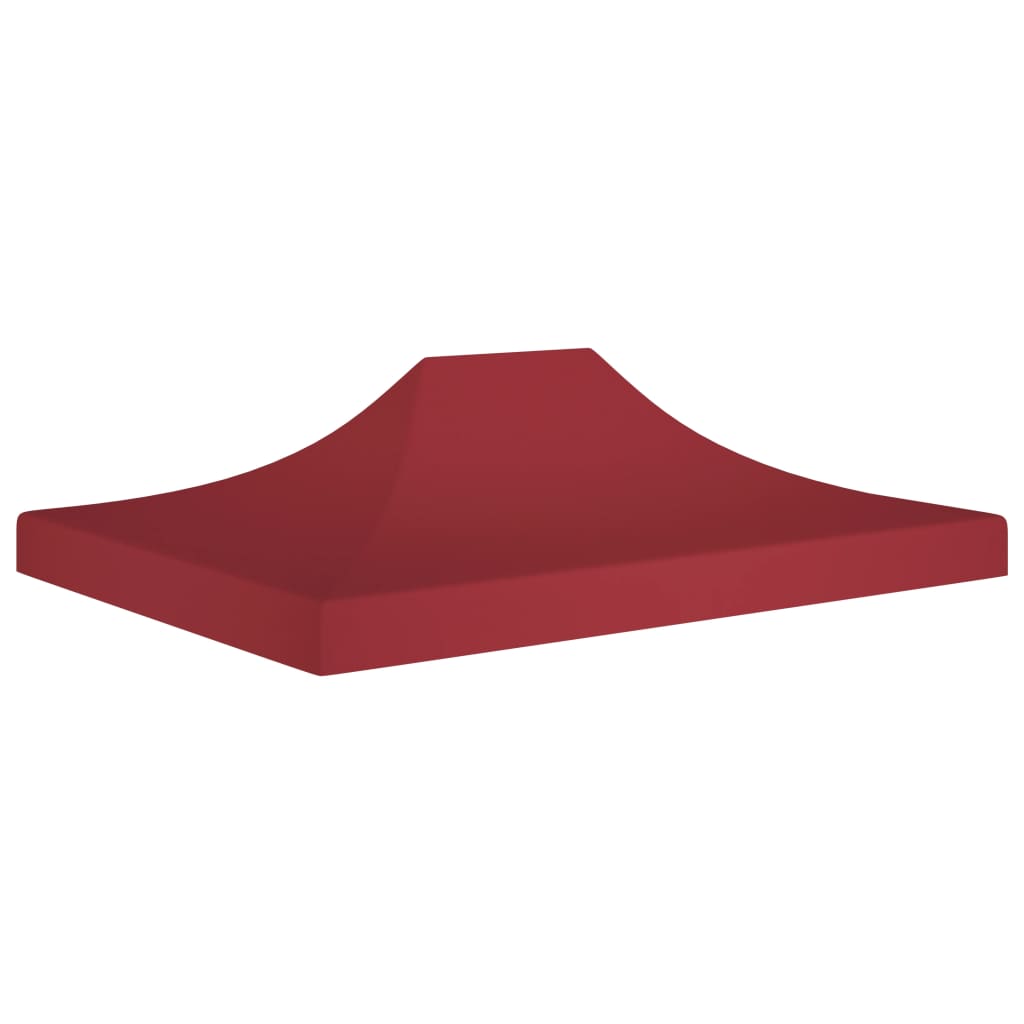 Party Tent Roof 4x3 m Burgundy 270 g/m2