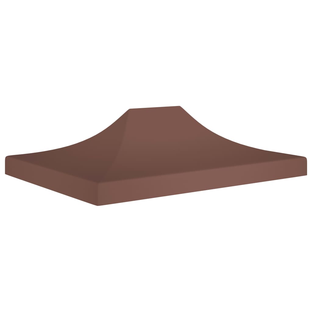 Party Tent Roof 4x3 m Brown 270 g/m2