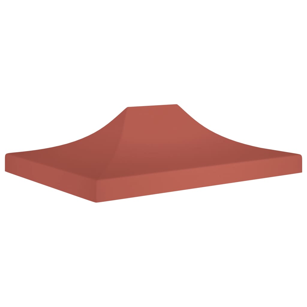 Party Tent Roof 4x3 m Terracotta 270 g/m2