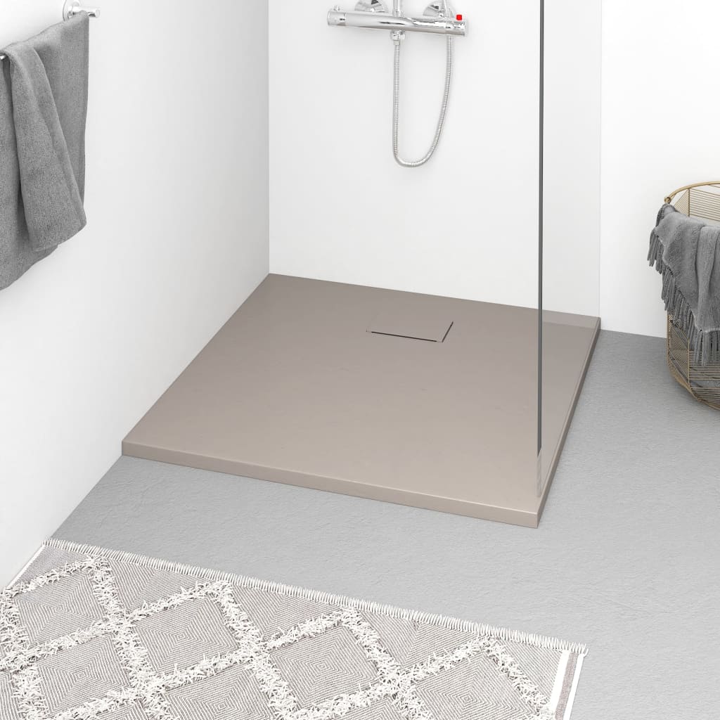 Shower Base Tray SMC Brown 90x80cm