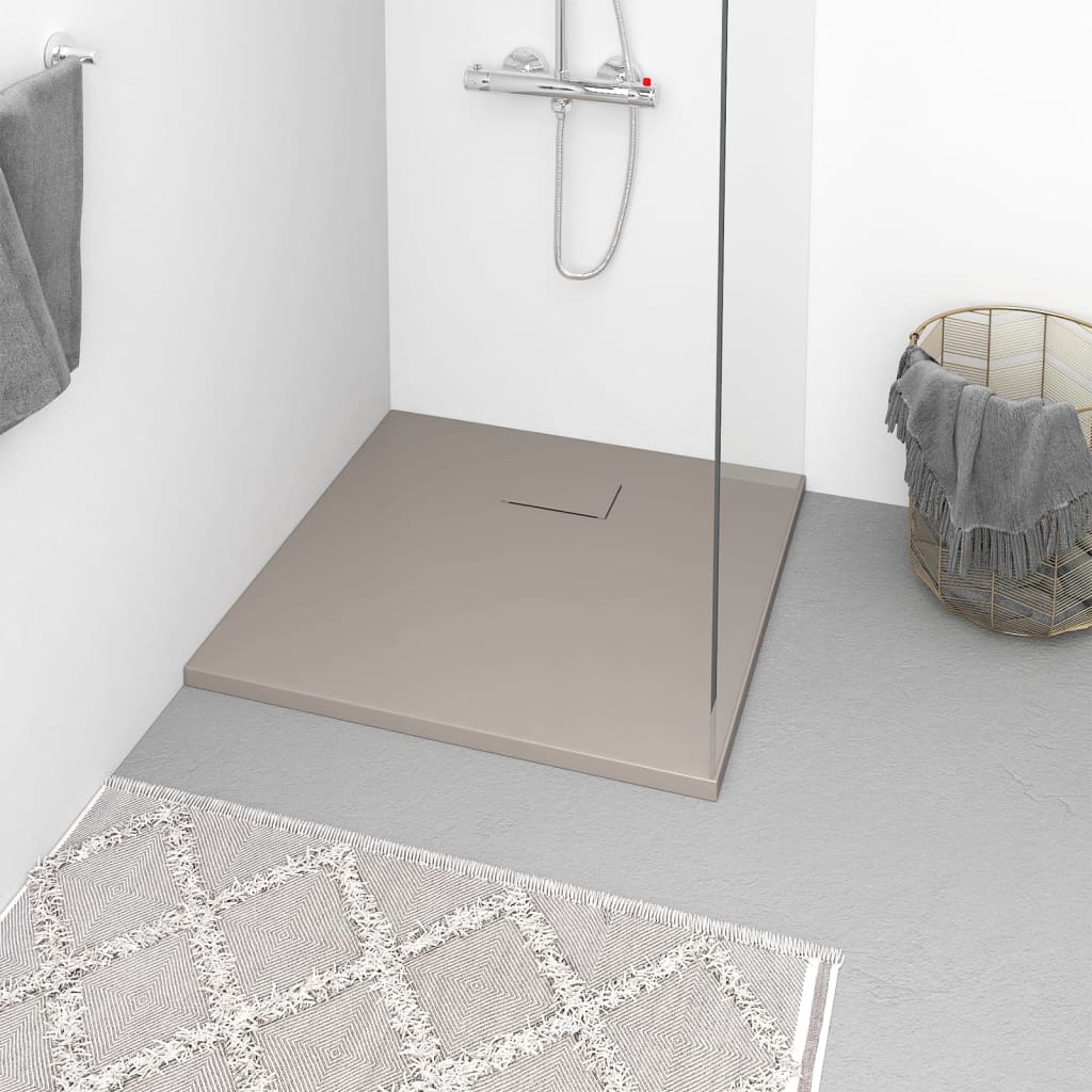 Shower Base Tray SMC Brown 90x90cm