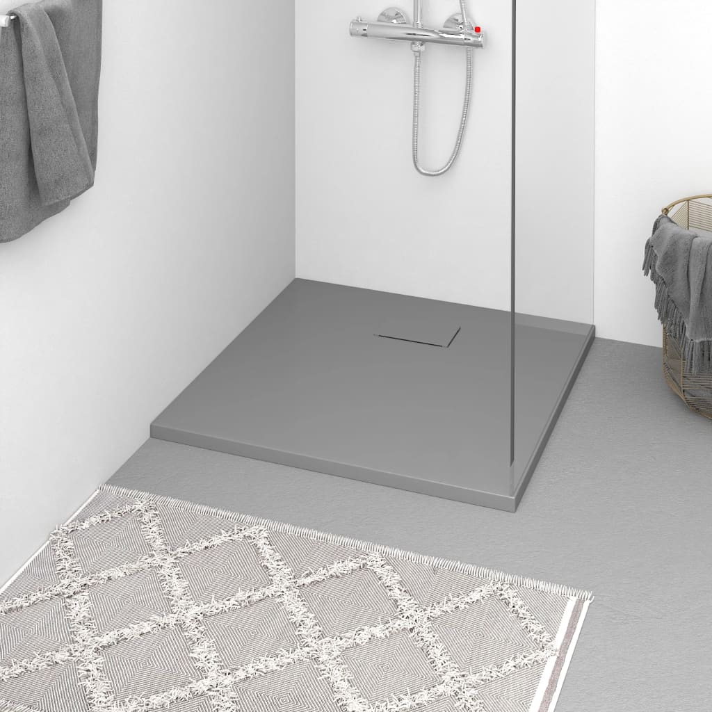 Shower Base Tray SMC Grey 90x90cm