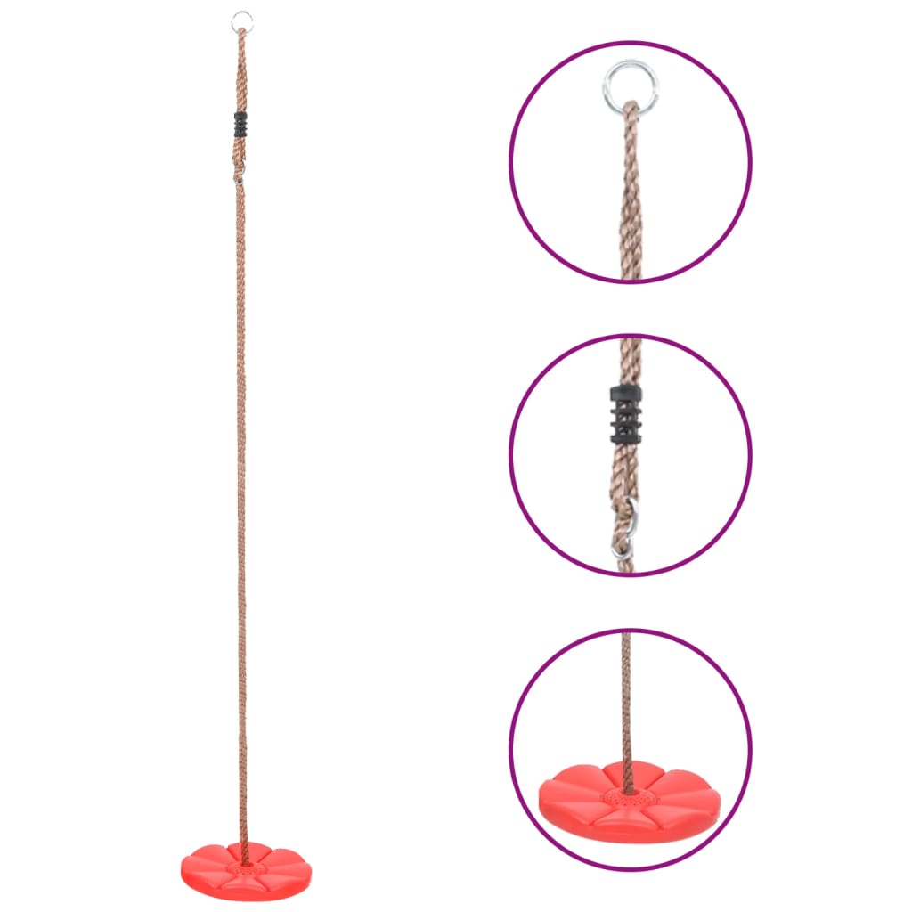 Plate Swing 200cm Red