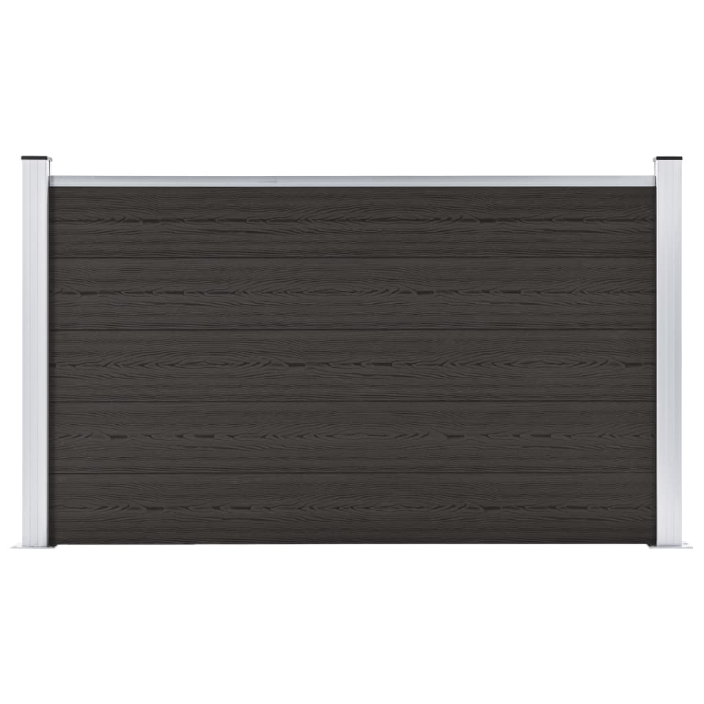 Fence Panel WPC 180x105 cm Black