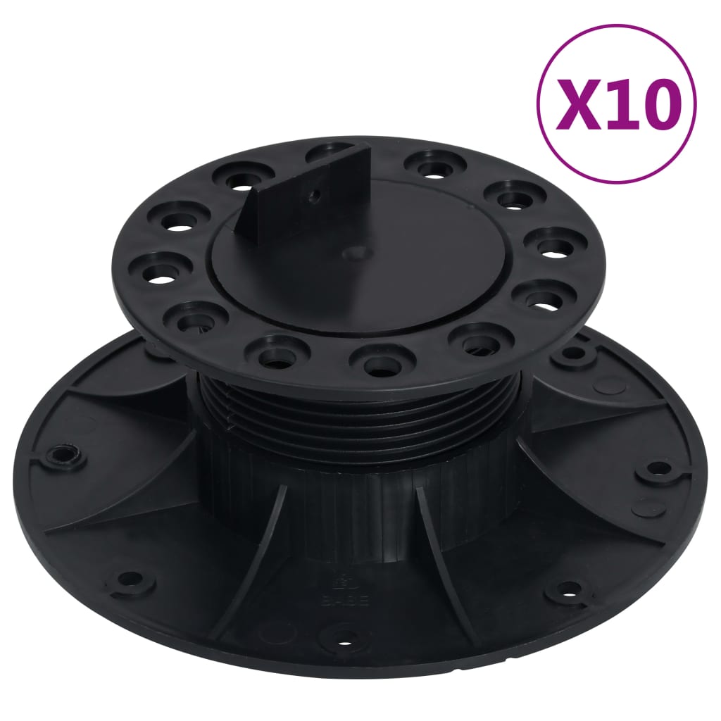 Adjustable Feet for Decking 10 Pcs 60-88mm
