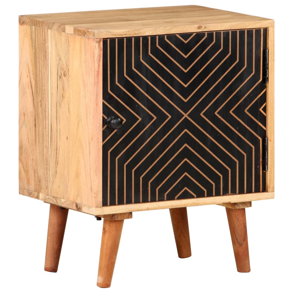 Bedside Table - BANCROFT Jax Nightstand Natural 40cm