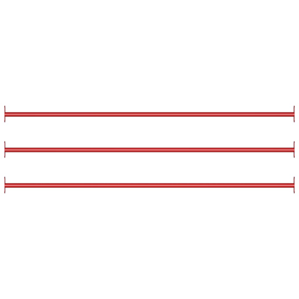 Turning Bars 3 Pcs 125cm Steel Red