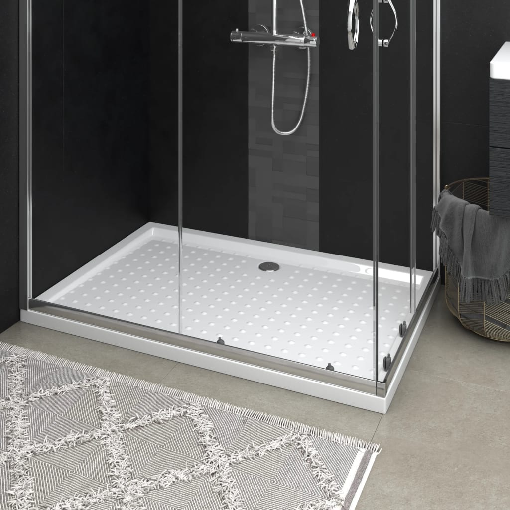 Shower Base Tray with Dots White 80x120x4cm