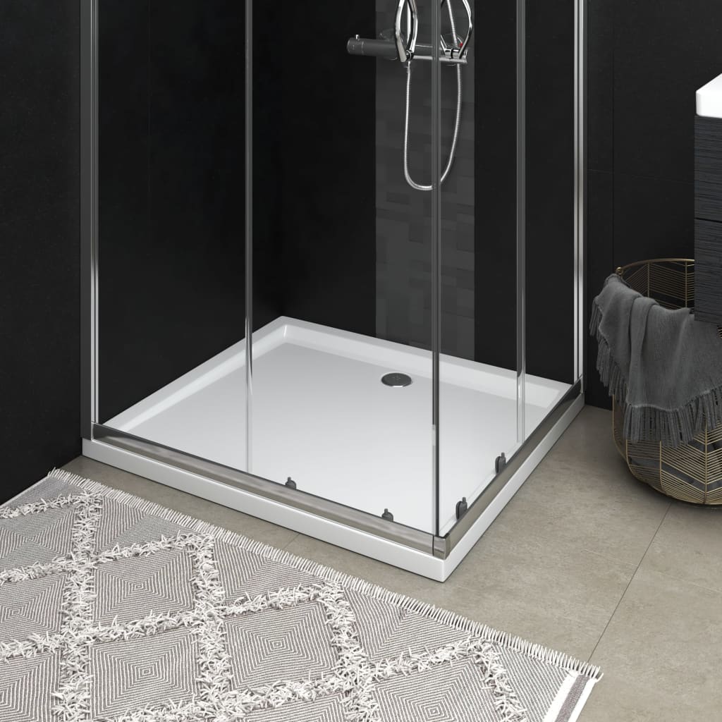 White Rectangular ABS Shower Tray