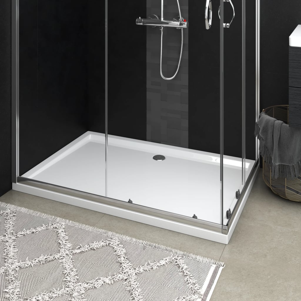White Rectangular ABS Shower Tray