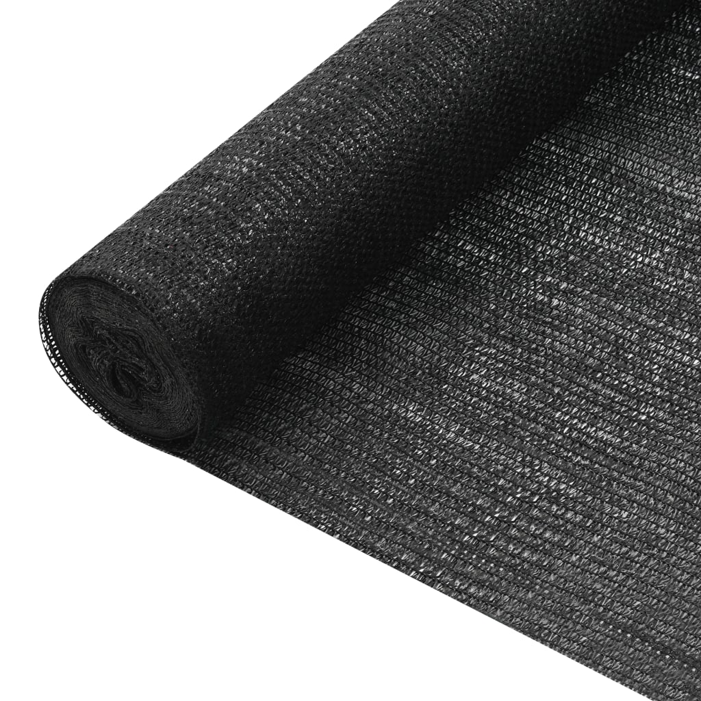 Privacy Net Black 1.2x10 m HDPE 75 g/m2