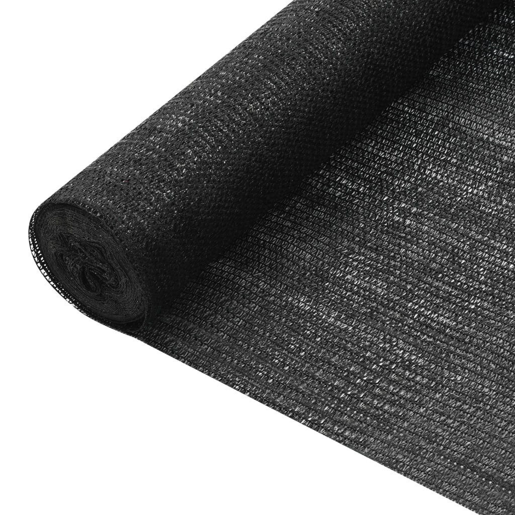 Privacy Net Black 1.8x25 m HDPE 75 g/m2