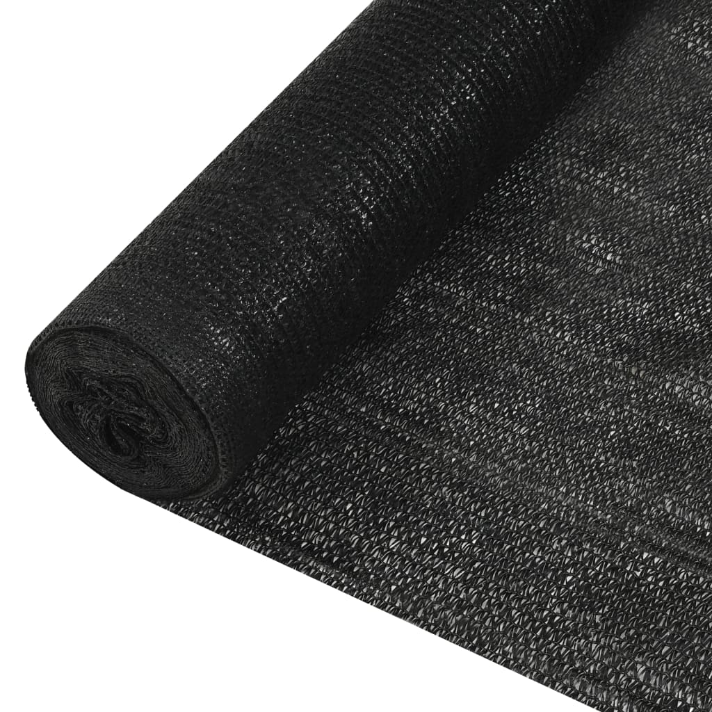 Privacy Net Black 1.8x25 m HDPE 195 g/m2