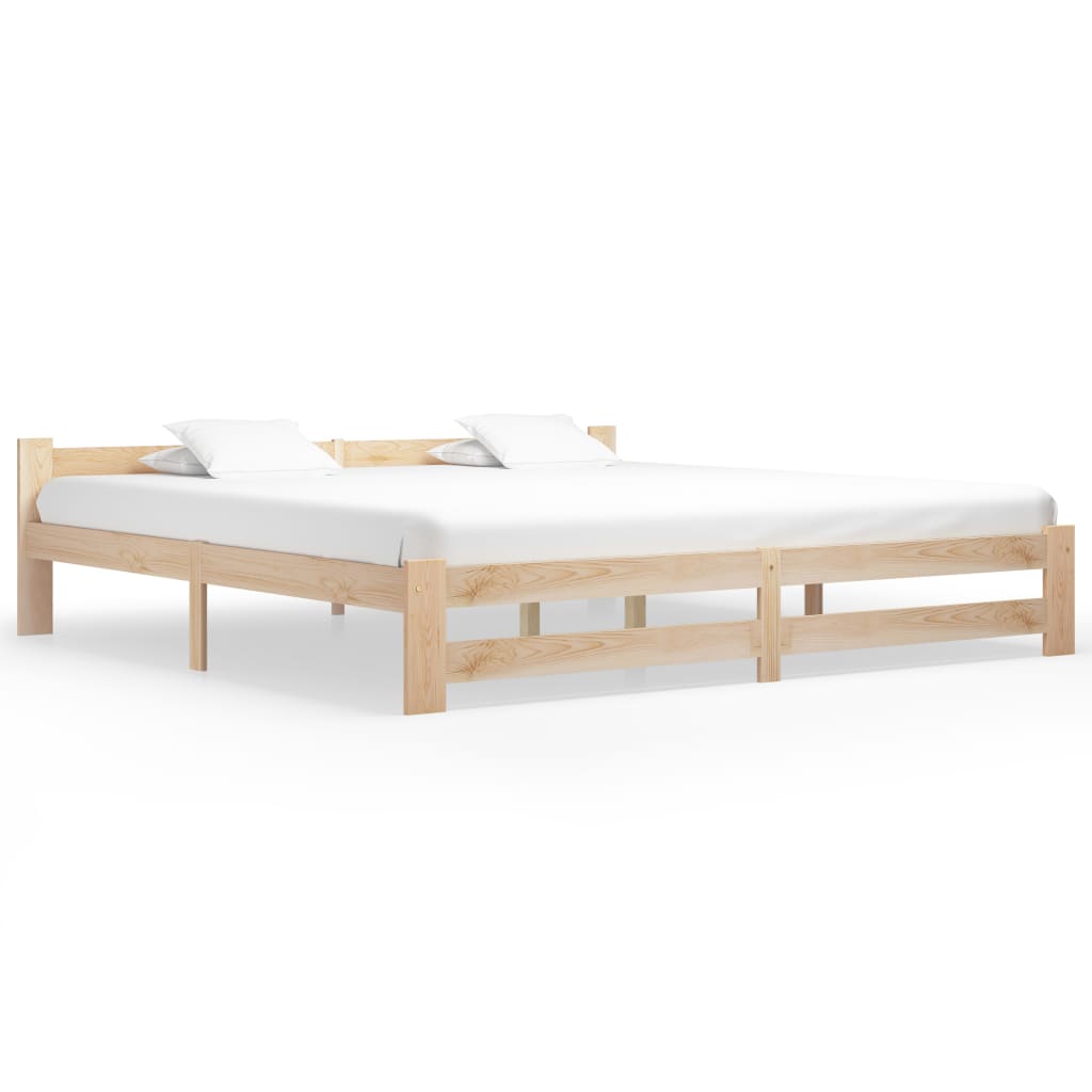 Bed Frame Solid Pine Wood 200x200 cm