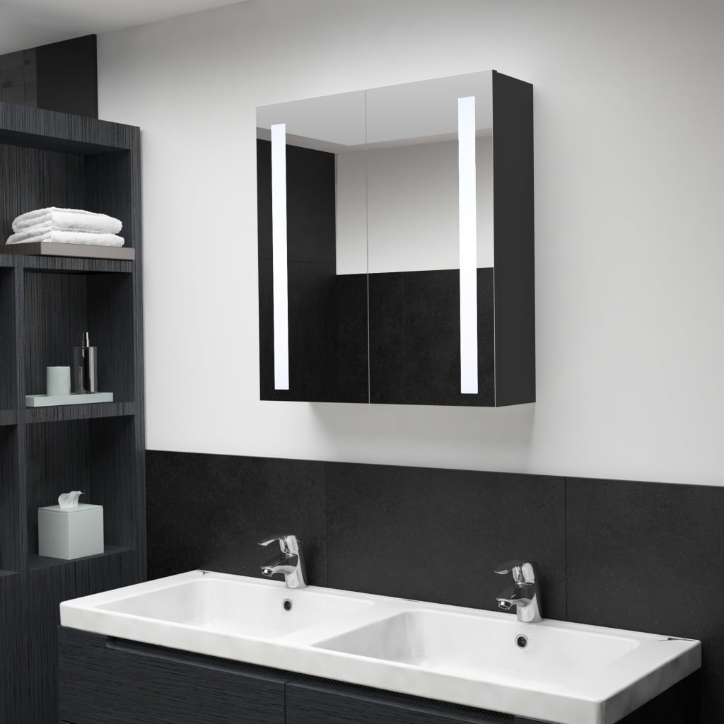 LED Bathroom Mirror Cabinet 62x14x60cm