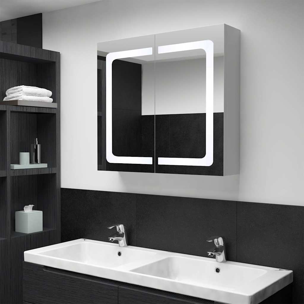 LED Bathroom Mirror Cabinet 80x12.2x68cm