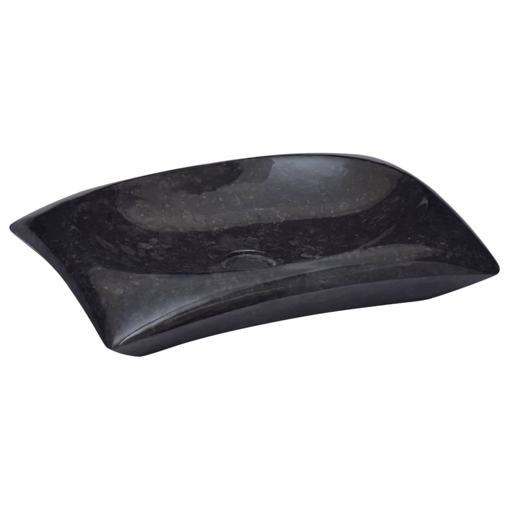 Sink Black 50x35x10 cm Marble