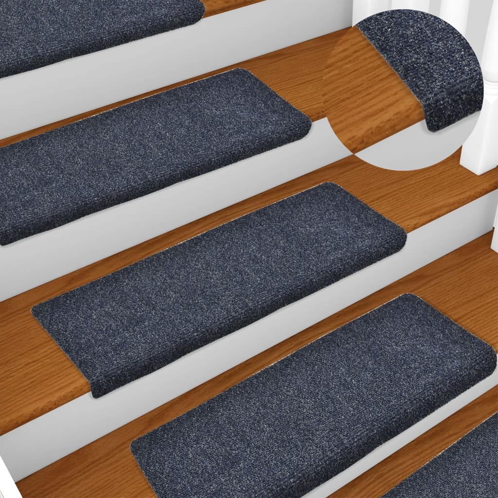 Stair Mats 5 Pcs Needle Punch 65x21x4cm Anthracite
