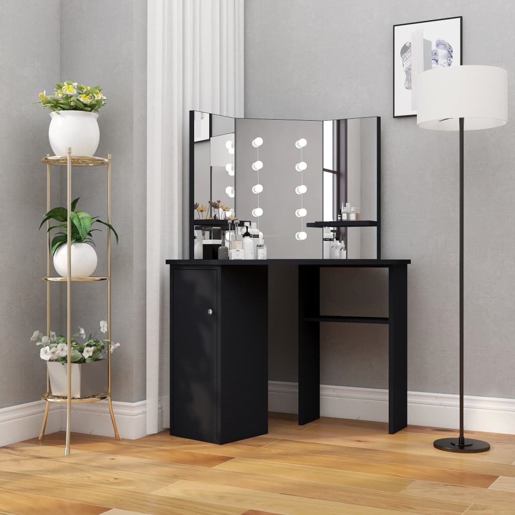 Dressing Table - DESINGA Dresser Black 111cm