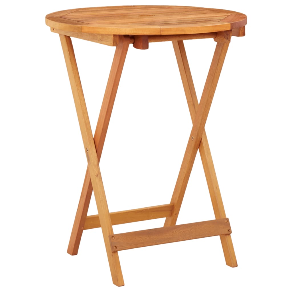 Folding Garden Table Ã ̃60x75 cm Solid Eucalyptus Wood
