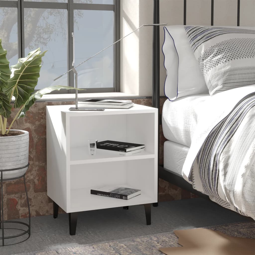 Bedside Table - WATERLOO Mabel Nightstand White 40cm