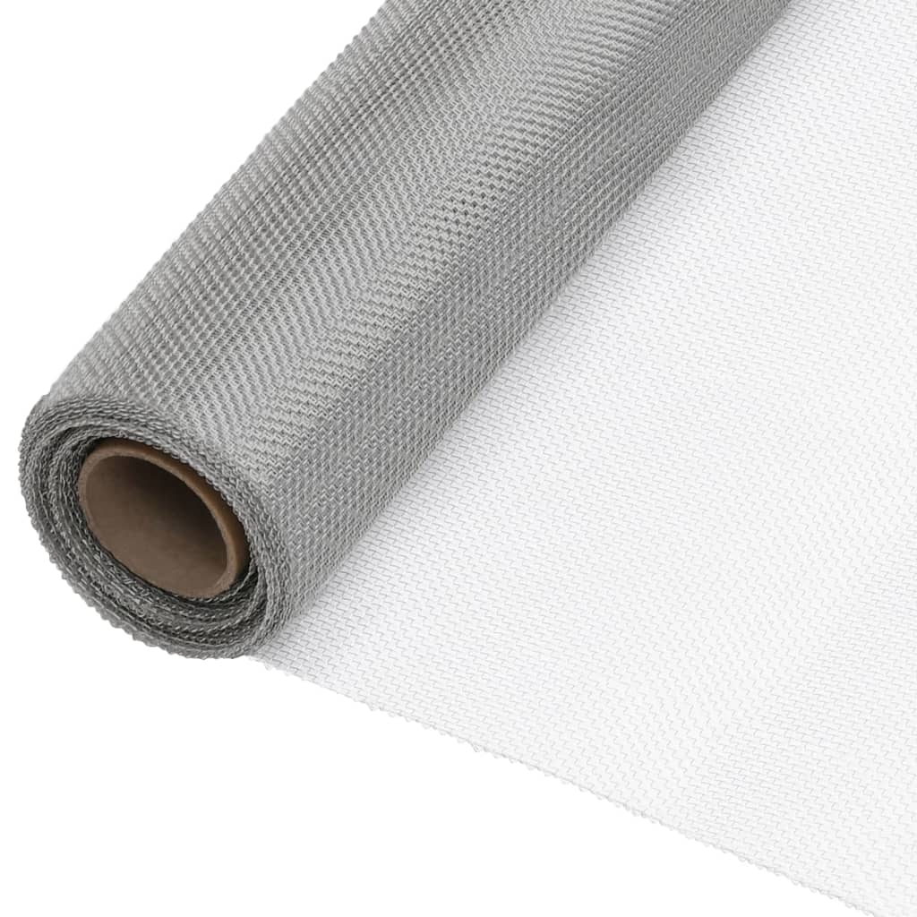 Mesh Screen Stainless Steel 112x2000 cm Silver