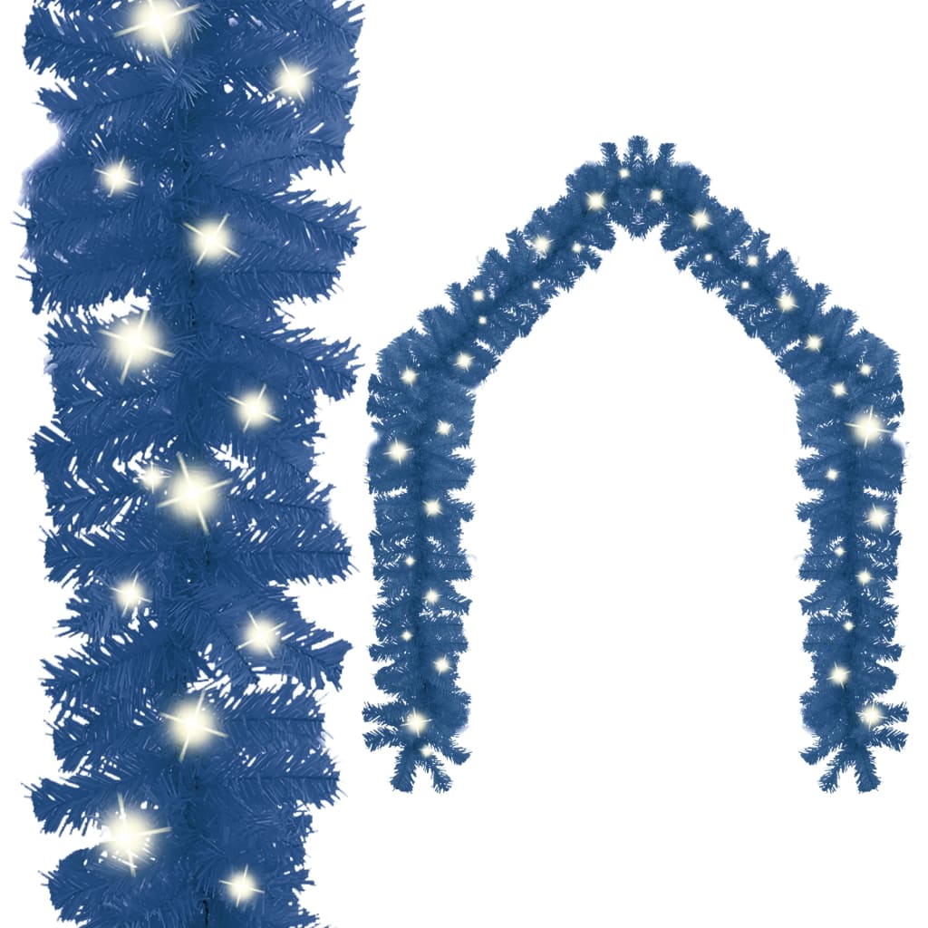 Geile Christmas Garland with LED Lights 20 m Blue