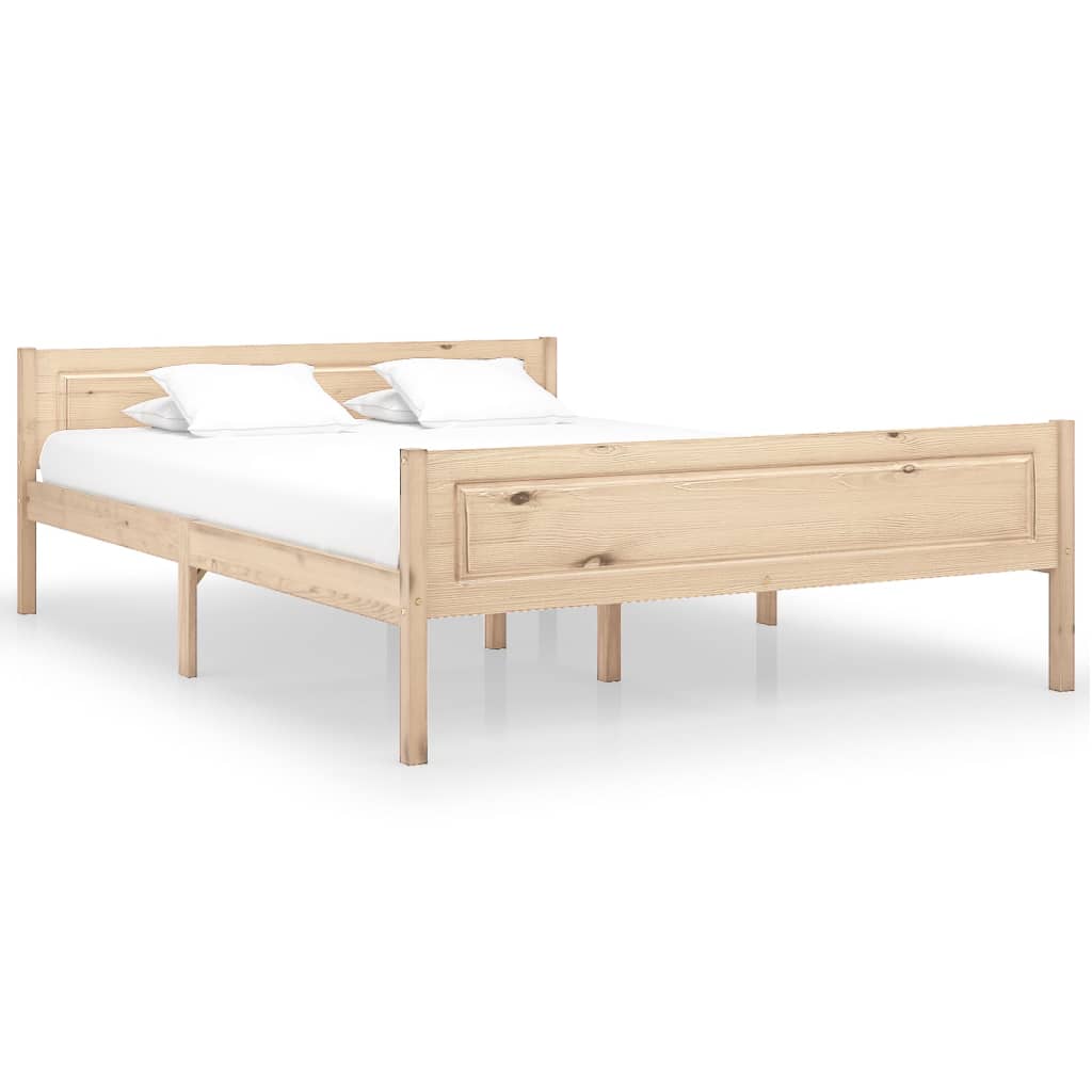 Bed Frame Solid Pinewood 120x200 cm