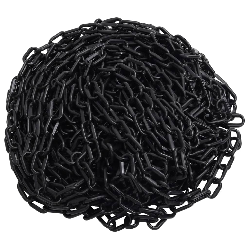 Warning Chain Black 100 m Ã ̃4 mm Plastic