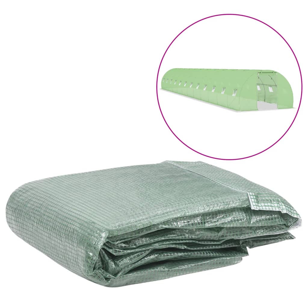 Greenhouse Replacement Cover (54 m2) 300x1800x200 cm Green