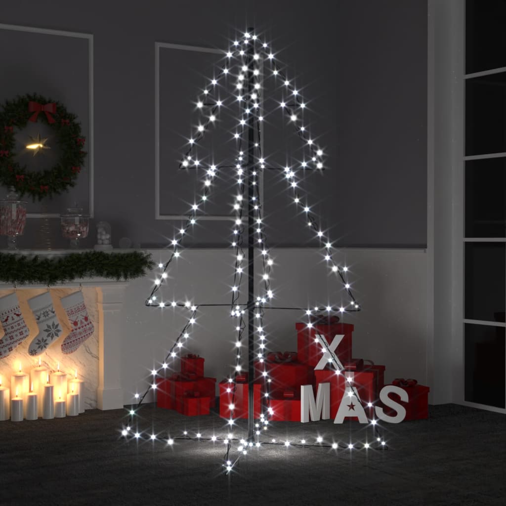 Nevis Christmas Cone Tree 200 LEDs Indoor Outdoor 98x150cm