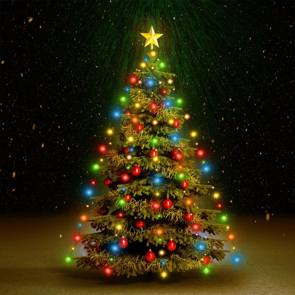 Faune Christmas Tree Net Lights with 180 LEDs Colourful 180cm