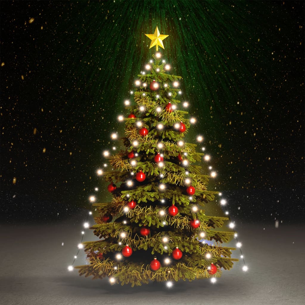 Faune Christmas Tree Net Lights with 210 LEDs Cold White 210cm