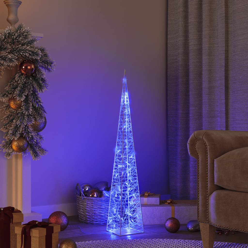 Acrylic Decorative LED Light Cone - Blue