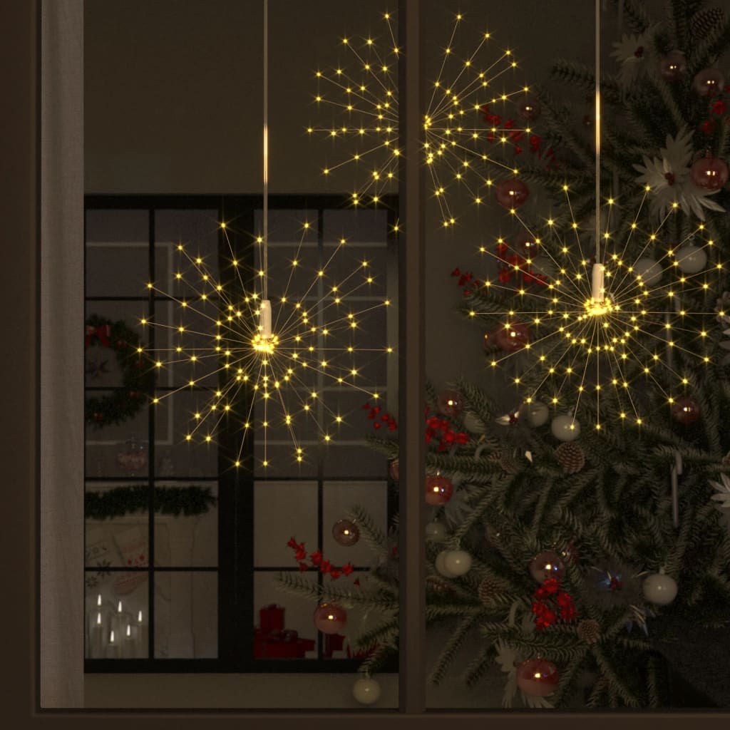 Roche Outdoor Christmas Firecrack Lights 10pcs Warm White 20cm 1400LEDs