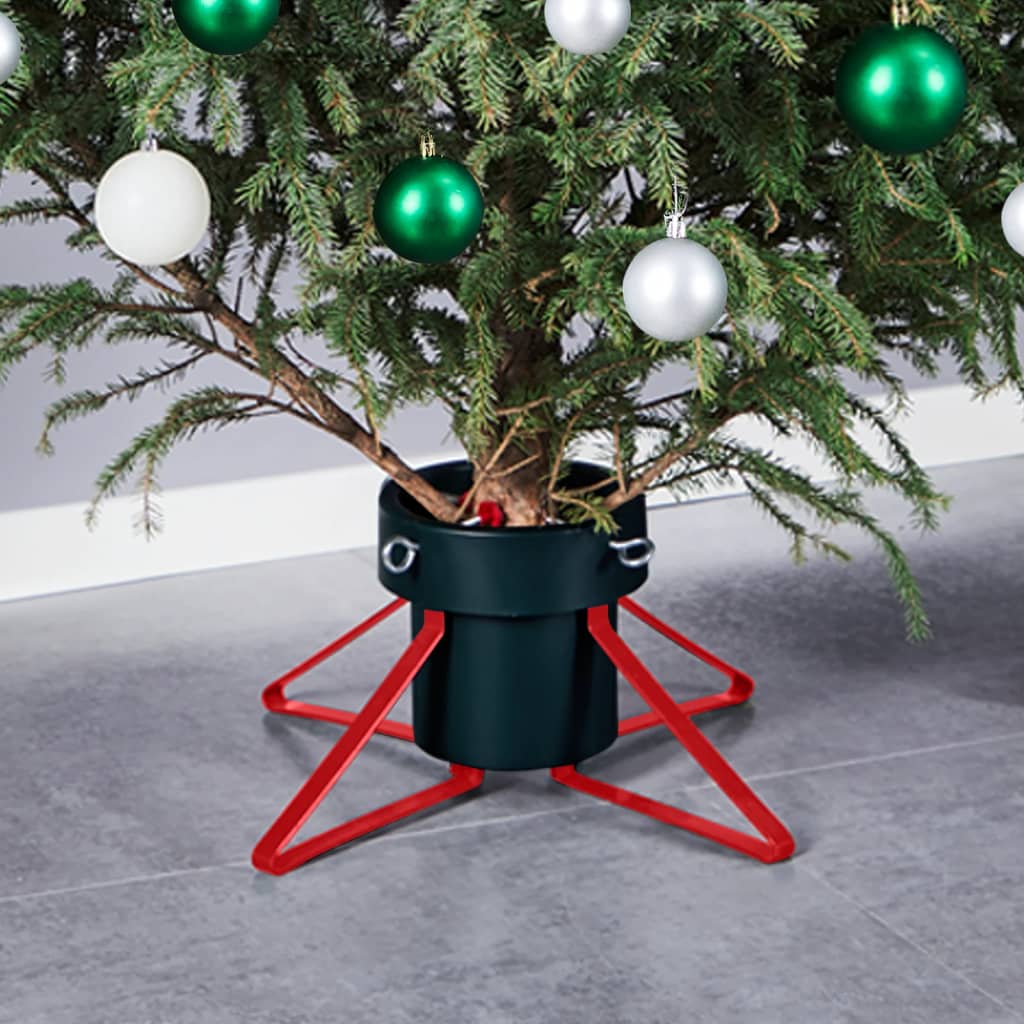 HIVREL Christmas Tree Stand Green and Red 46x46x19 cm