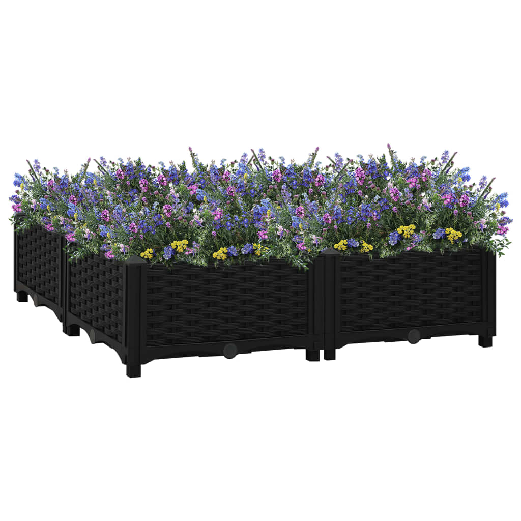 Raised Bed 80x80x23 cm Polypropylene
