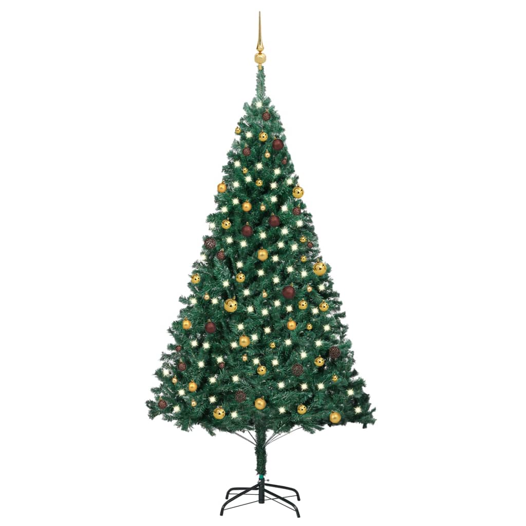 Frois Pre-lit Christmas Tree with Ball Set Green 240cm