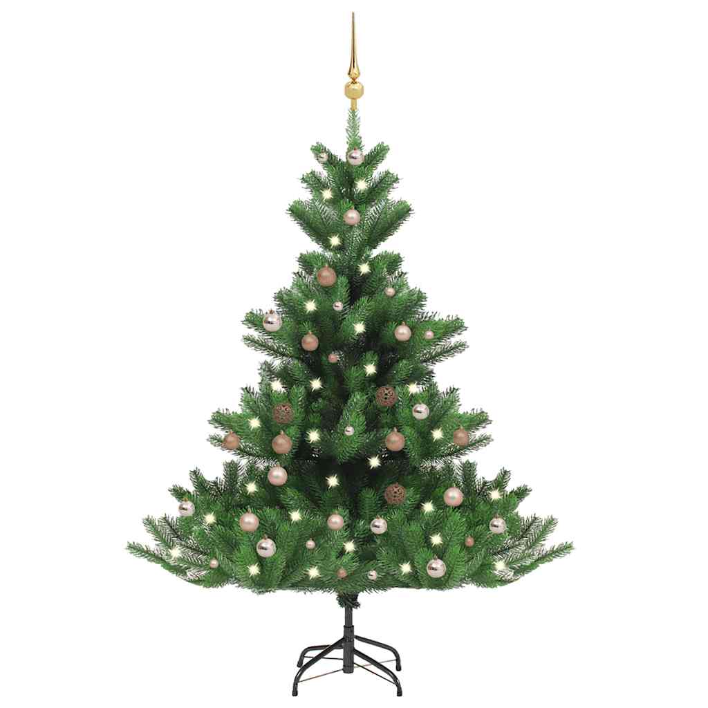 Nordmann Fir Artificial Christmas Tree LED&Ball Set Green 150cm