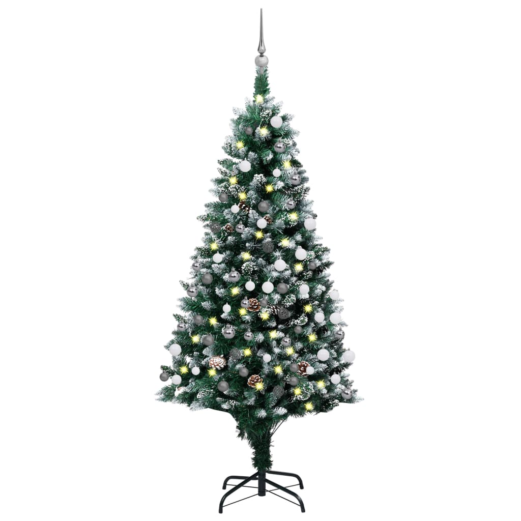 Frois 180cm Tree with Ball Set and Pine Cones