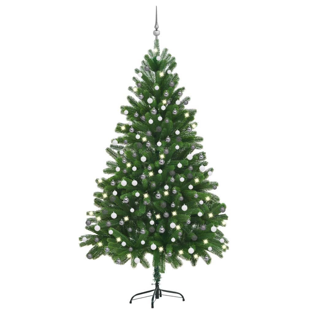 Fluer Green Pre-lit Tree Ball Set 210cm
