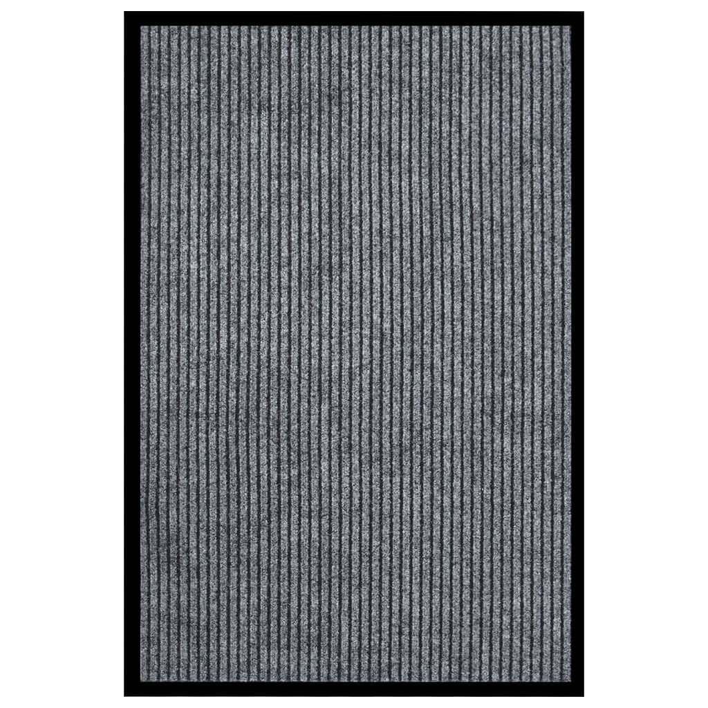 Doormat Striped Grey 80x120 cm