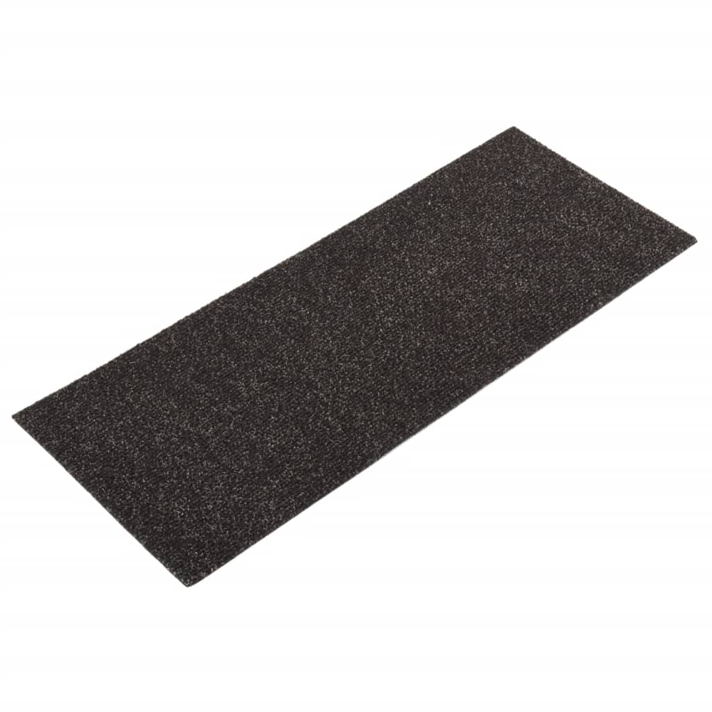 Self-adhesive Stair Mats Rectangular 15 pcs 60x25 cm Brown