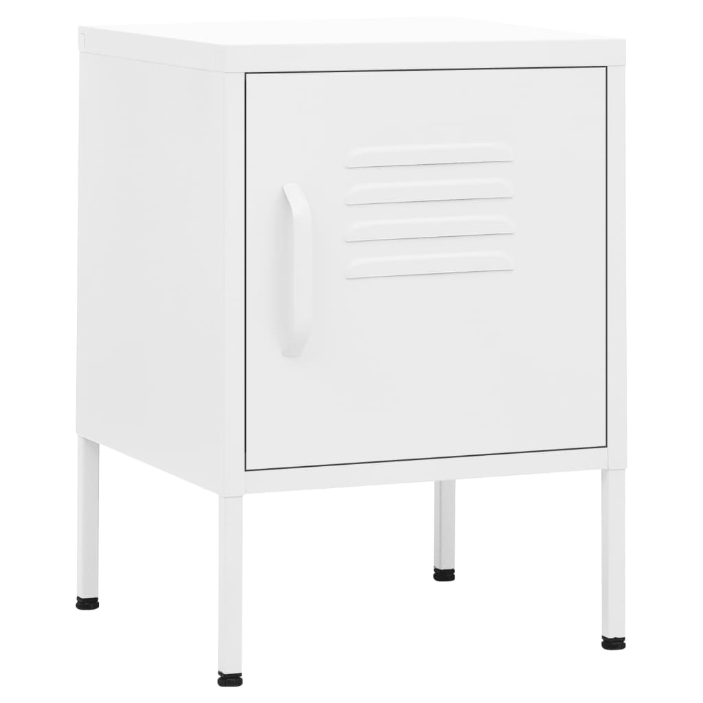 Bedside Table - MAYER Seb Nightstand White 35cm