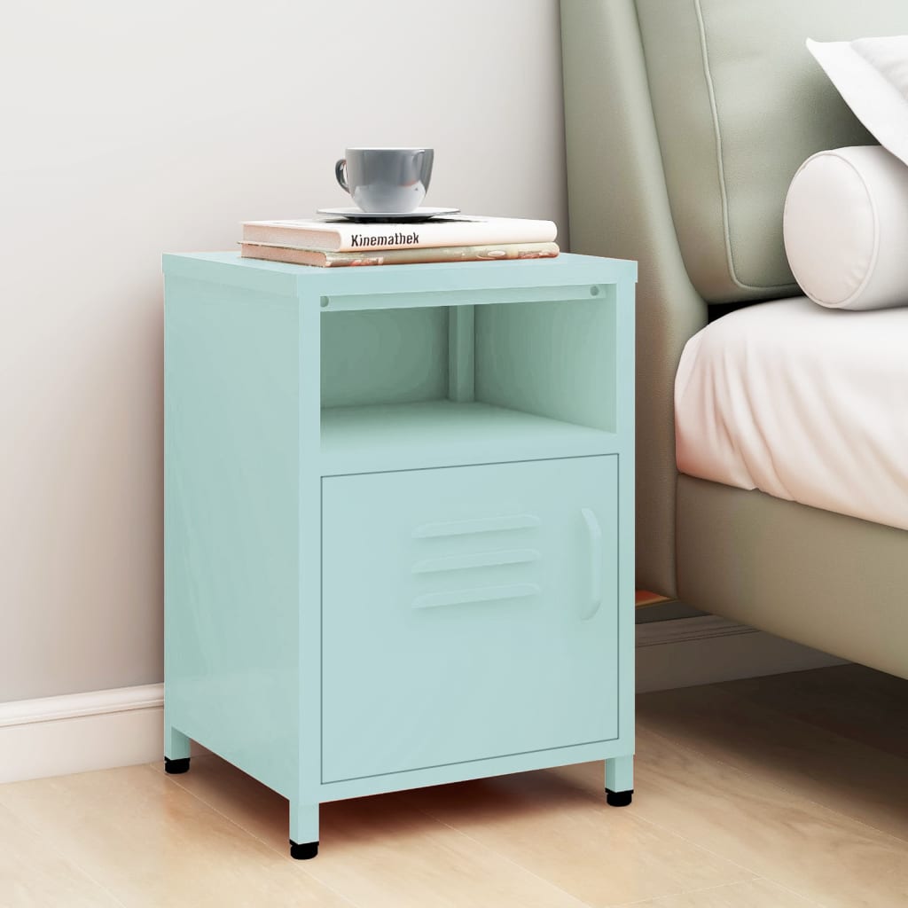 Bedside Table - MAYER Yule Nightstand Mint 35cm