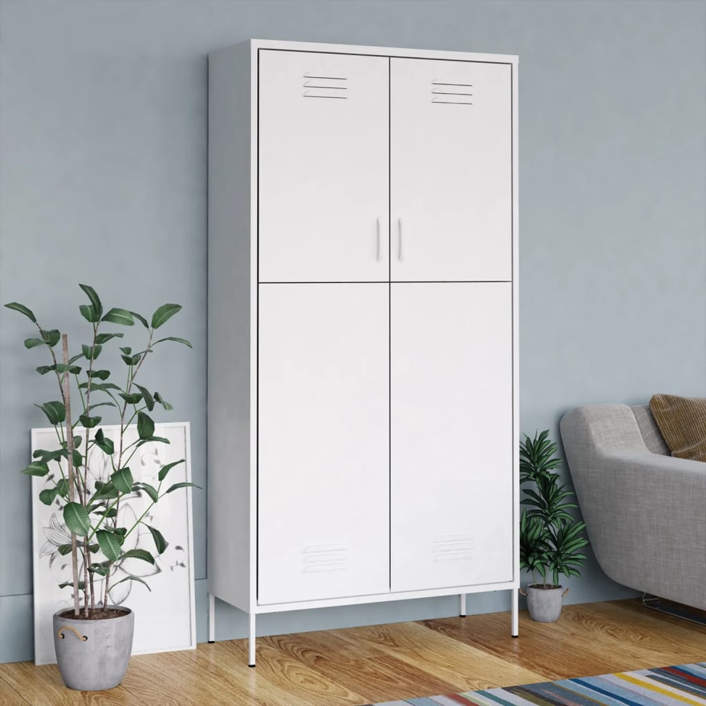 ASPEN 2 Door Wardrobe White - 90cm